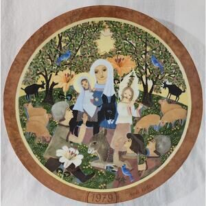 Christmas Bavarian "Die Anbetung" Hedi Keller '79 Collector Plate # Certificate